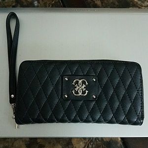 GUESS quilted pattern Wristlet